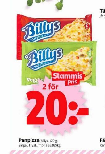 ICA Supermarket Billys Pizza erbjuda
