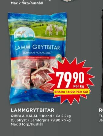 Willys Qibbla Halal Lammgrytbitar erbjuda