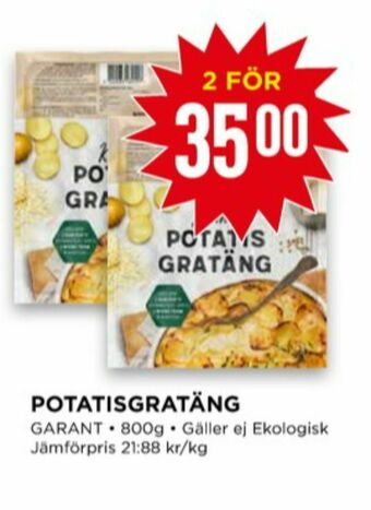 Willys Garant Potatisgratäng erbjuda