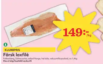 Hemköp Färsk laxfilé erbjuda
