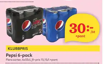 Hemköp Pepsi 6-pack erbjuda