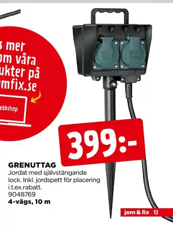 Jem&Fix Grenuttag erbjuda