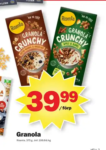 Pekås Granola erbjuda