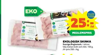 Stora Coop Ekologisk skinka erbjuda
