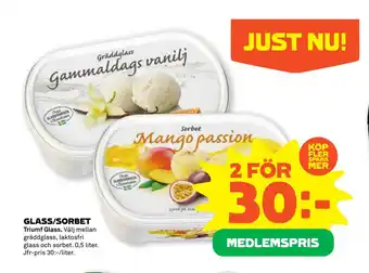 Stora Coop Glass/sorbet erbjuda