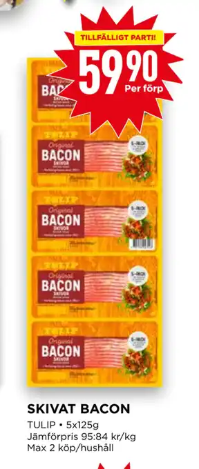 Willys Skivat bacon erbjuda