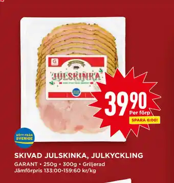 Willys Skivad julskinka, julkyckling erbjuda