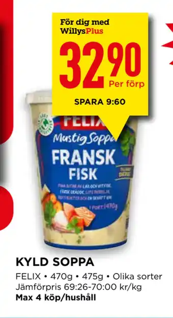 Willys Kyld soppa erbjuda