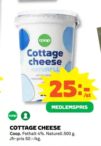 Coop Cottage cheese erbjuda