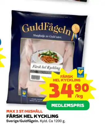 Coop Forum Färsk hel kyckling erbjuda