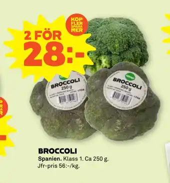 Coop Forum Broccoli erbjuda