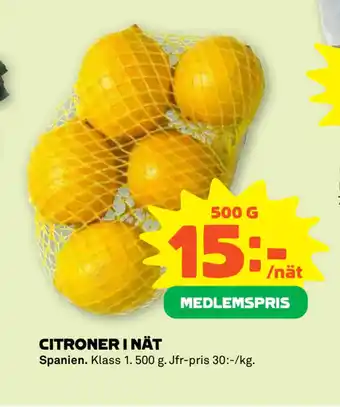 Coop Forum Citroner i nät erbjuda