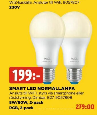 Jem&Fix Smart led normallampa erbjuda