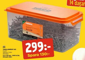 Jem&Fix Trallskruv a2 erbjuda
