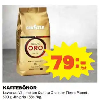 Coop Qualita oro kaffebönor erbjuda