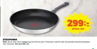 Coop Tefal stekpanna erbjuda