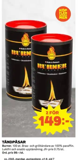Coop Burner braständare erbjuda
