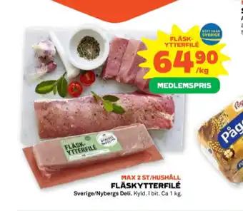 Stora Coop Nybergs deli fläskytterfilé erbjuda