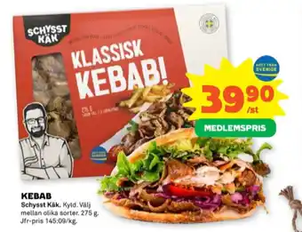 Stora Coop Schysst käk kebab erbjuda