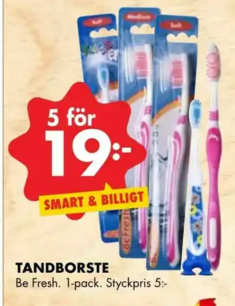 ÖoB Tandborste erbjuda