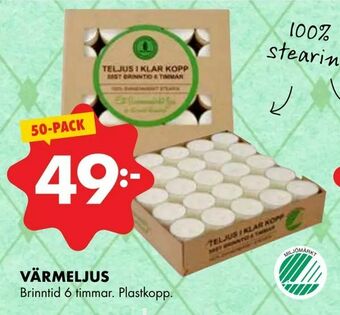 ÖoB Värmeljus erbjuda