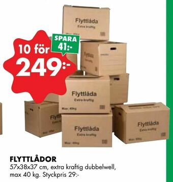 ÖoB Flyttlådor erbjuda