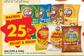 ÖoB Olw chips & cheez erbjuda