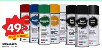ÖoB Sprayfärg erbjuda