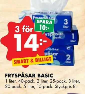ÖoB Fryspåsar basic erbjuda