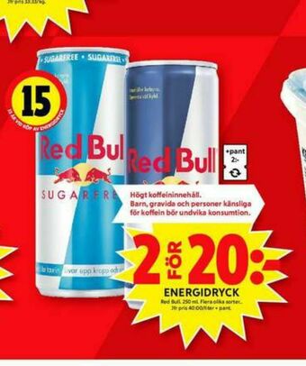 ICA Maxi Red Bull Energidryck erbjuda