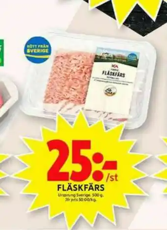 ICA Fläskfärs