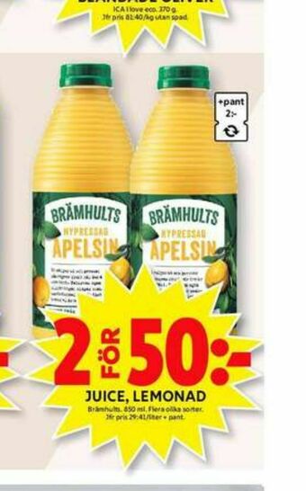 ICA Maxi Brämhults Juice erbjuda