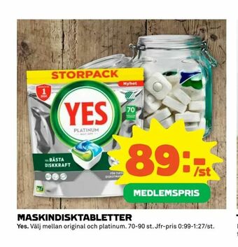 Coop Extra Maskindisktabletter erbjuda