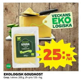 Coop Extra Ekologisk goudaost erbjuda