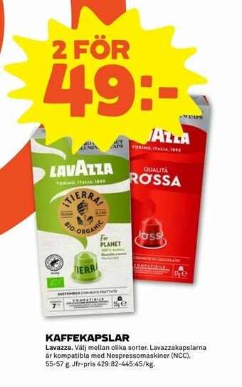 Coop Forum Kaffekapslar erbjuda