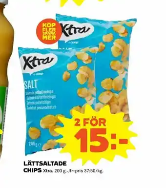 Coop Extra Lättsaltade chips erbjuda