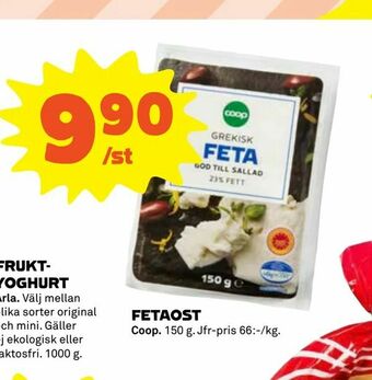 Coop Extra Fetaost erbjuda