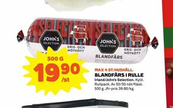 Coop Extra Blandfärs i rulle erbjuda