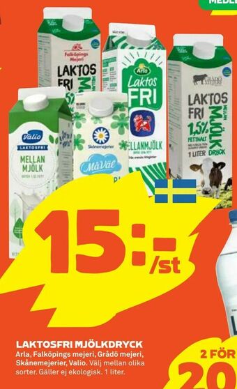 Coop Daglivs Laktosfri mjölkdryck erbjuda