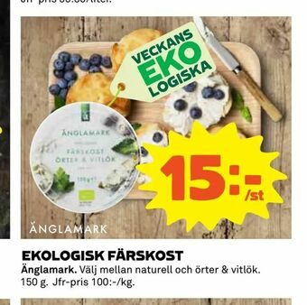 Coop Daglivs Ekologisk färskost erbjuda