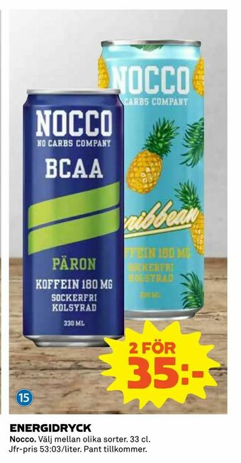 Coop Daglivs Energidryck erbjuda