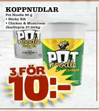 Din Mat Koppnudlar erbjuda
