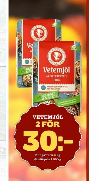 Din Mat Vetemjöl erbjuda