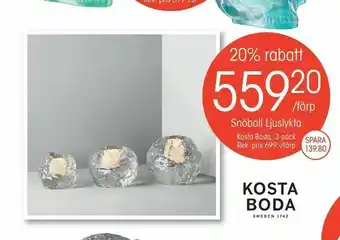 EKO Snöboll Ljuslykta erbjuda