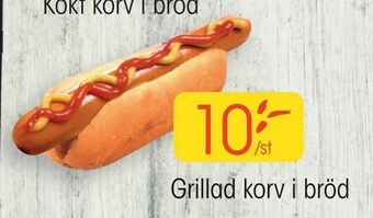 EKO Grillad korv i bröd erbjuda