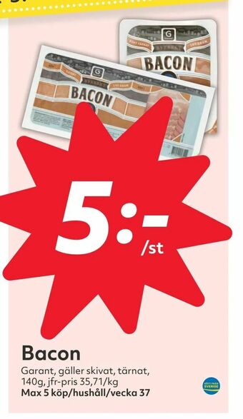 Hemköp Bacon erbjuda