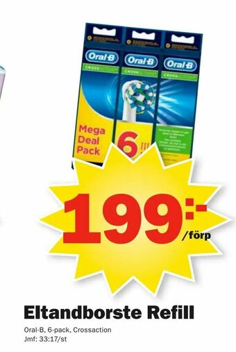 Pekås Eltandborste Refill erbjuda