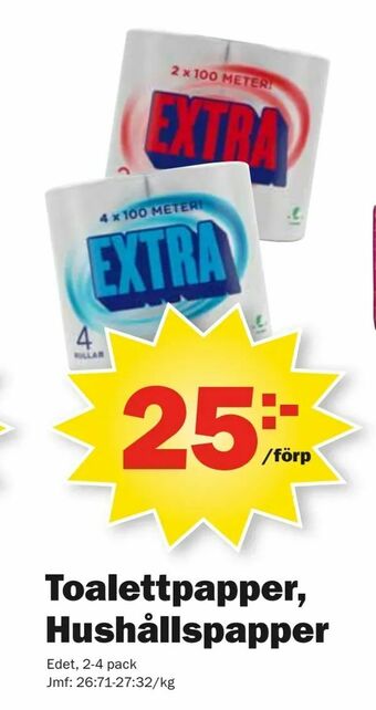 Pekås Toalettpapper, Hushållspapper erbjuda