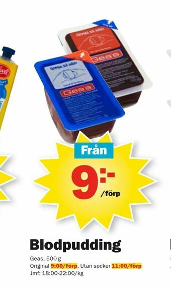 Pekås Blodpudding erbjuda
