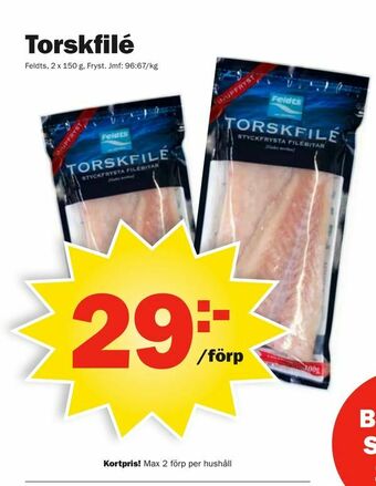 Pekås Torskfilé erbjuda